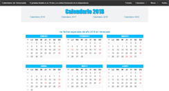 Desktop Screenshot of calendariovenezuela.com