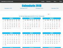 Tablet Screenshot of calendariovenezuela.com